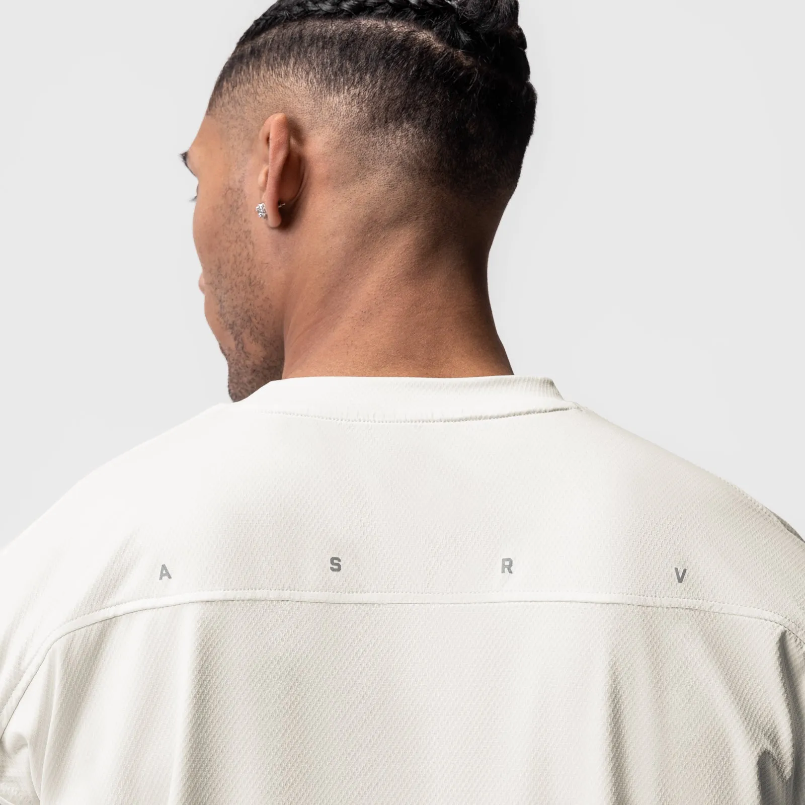 0822. AeroSilver Oversized Tee - Ivory Cream ASRV