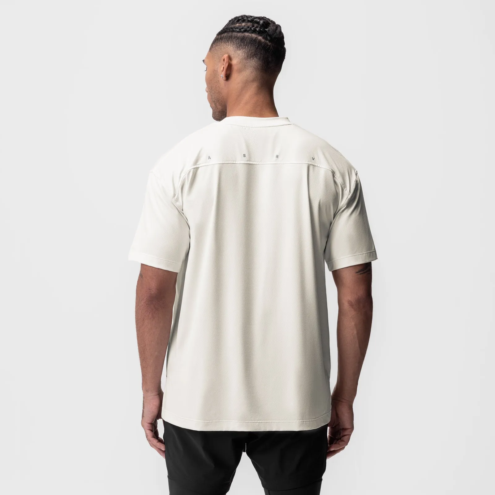 0822. AeroSilver Oversized Tee - Ivory Cream ASRV