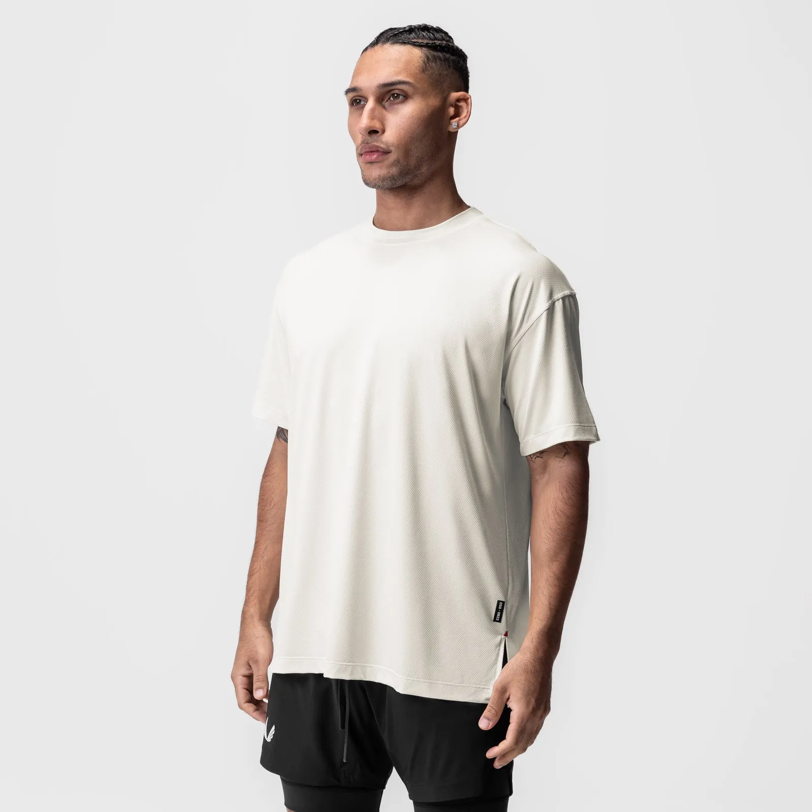 0822. AeroSilver Oversized Tee - Ivory Cream ASRV