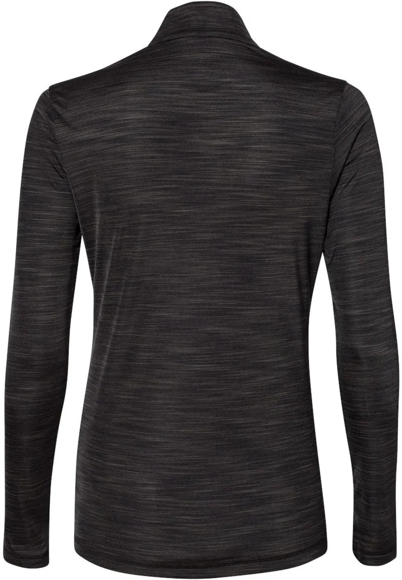 Adidas Ladies Lightweight Mlange QuarterZip Pullover