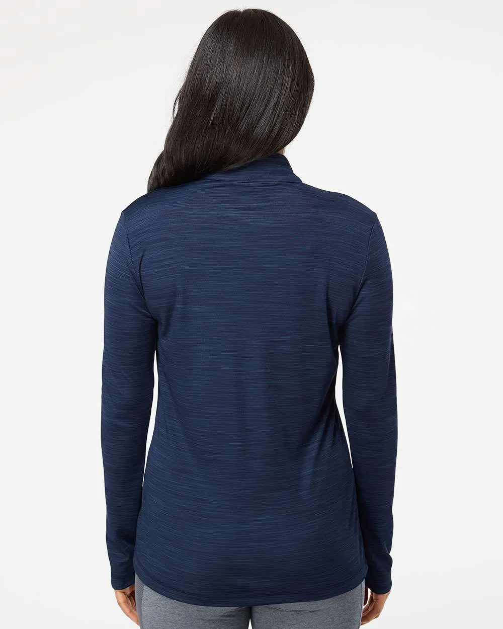Adidas Ladies Lightweight Mlange QuarterZip Pullover
