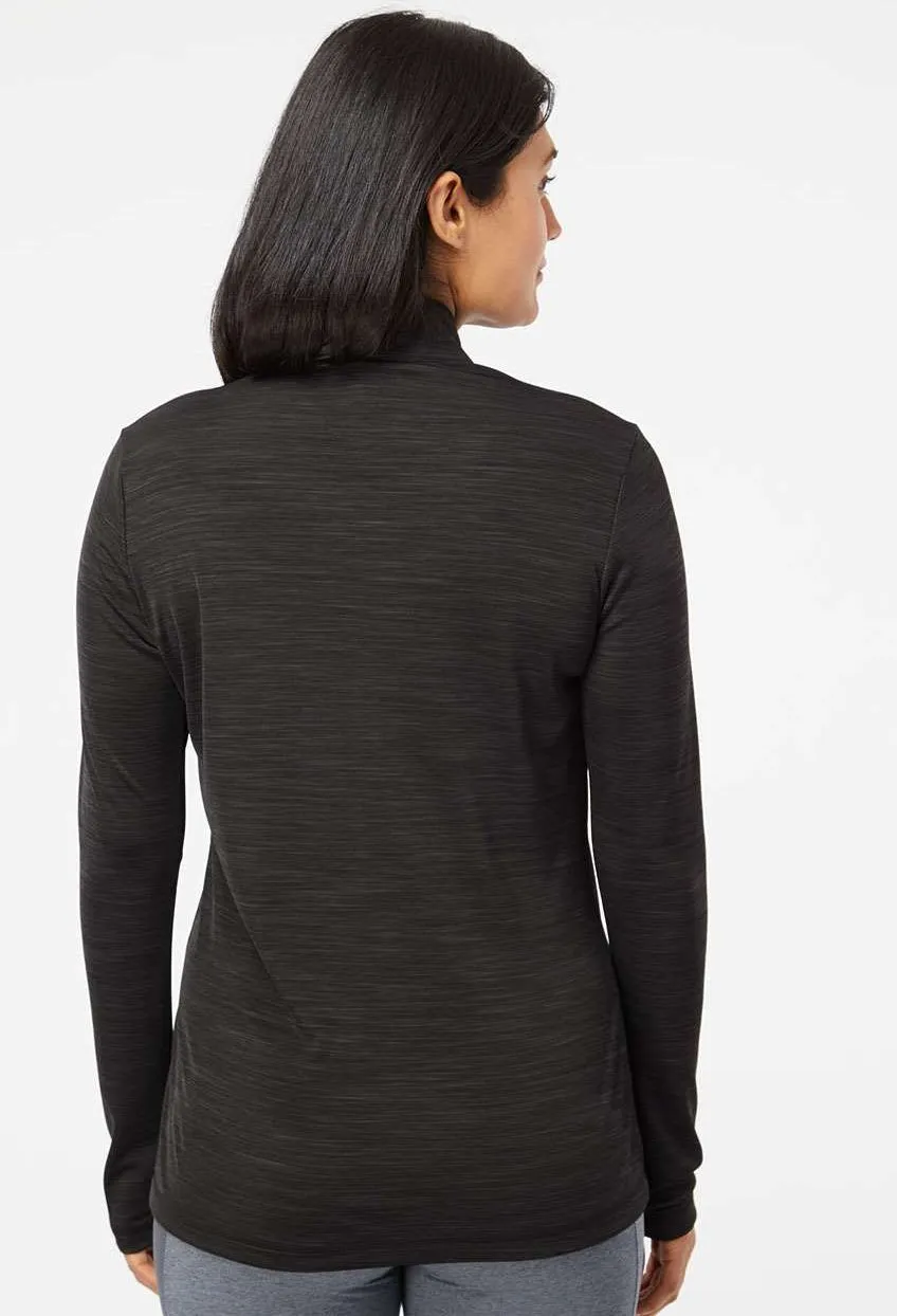 Adidas Ladies Lightweight Mlange QuarterZip Pullover