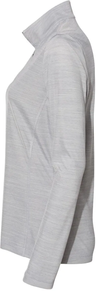 Adidas Ladies Lightweight Mlange QuarterZip Pullover