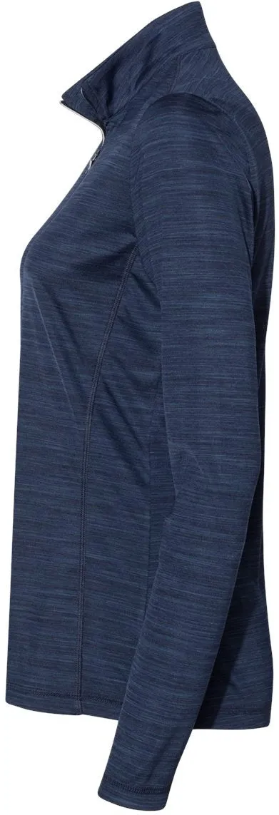 Adidas Ladies Lightweight Mlange QuarterZip Pullover