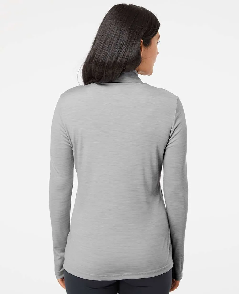 Adidas Ladies Lightweight Mlange QuarterZip Pullover