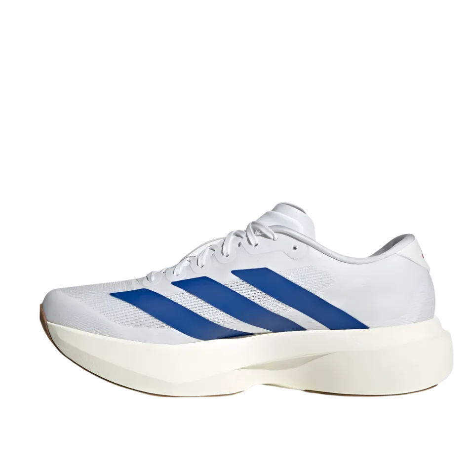 Adidas Men's Adizero Evo SL Running Shoes in FTW White/Royal Blue/Purple Rub AW25