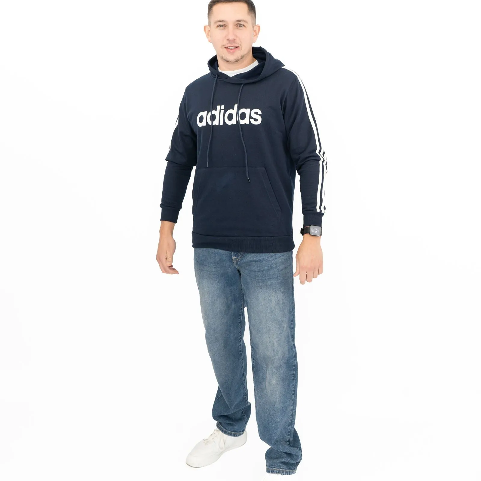 Adidas Mens Navy Hoodie