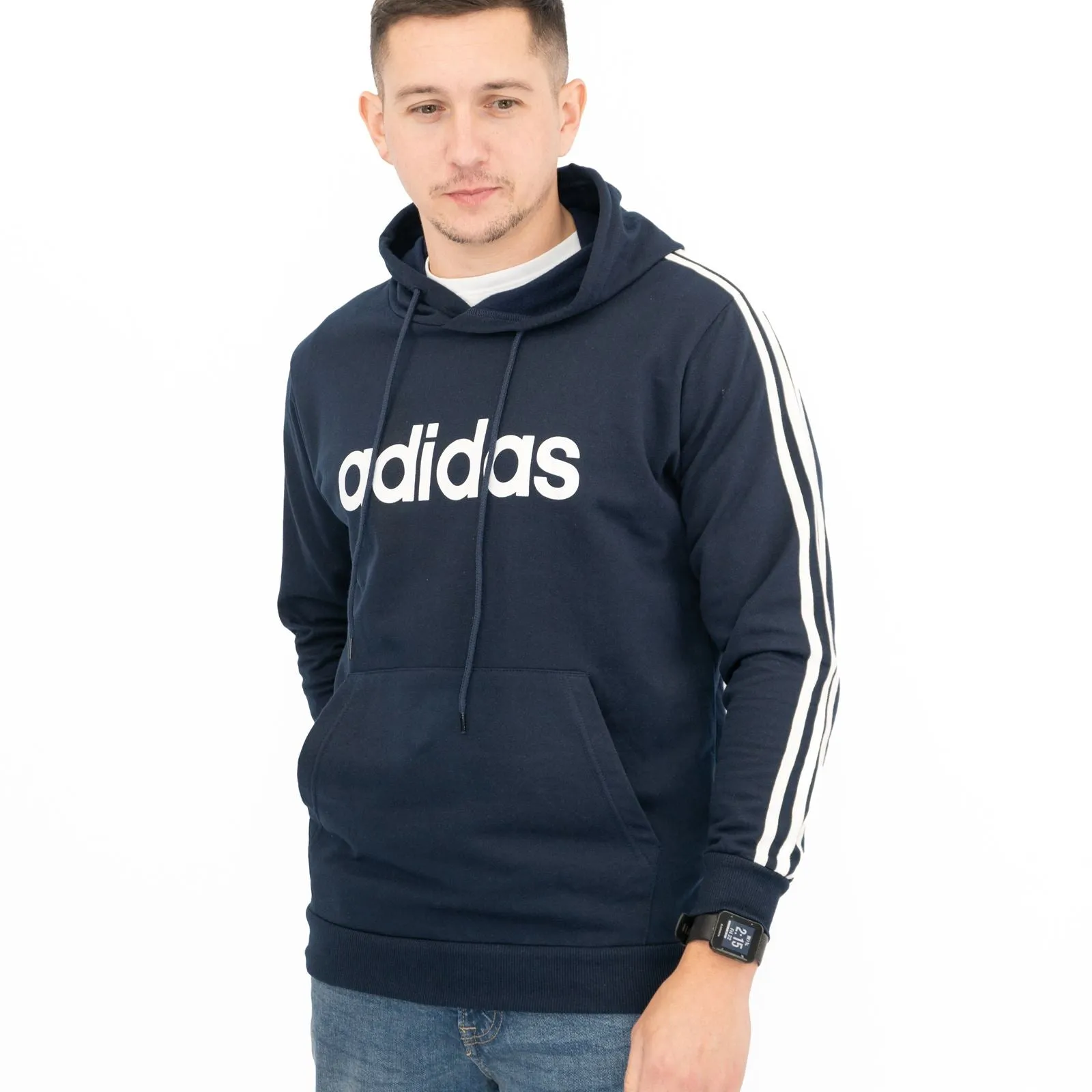 Adidas Mens Navy Hoodie
