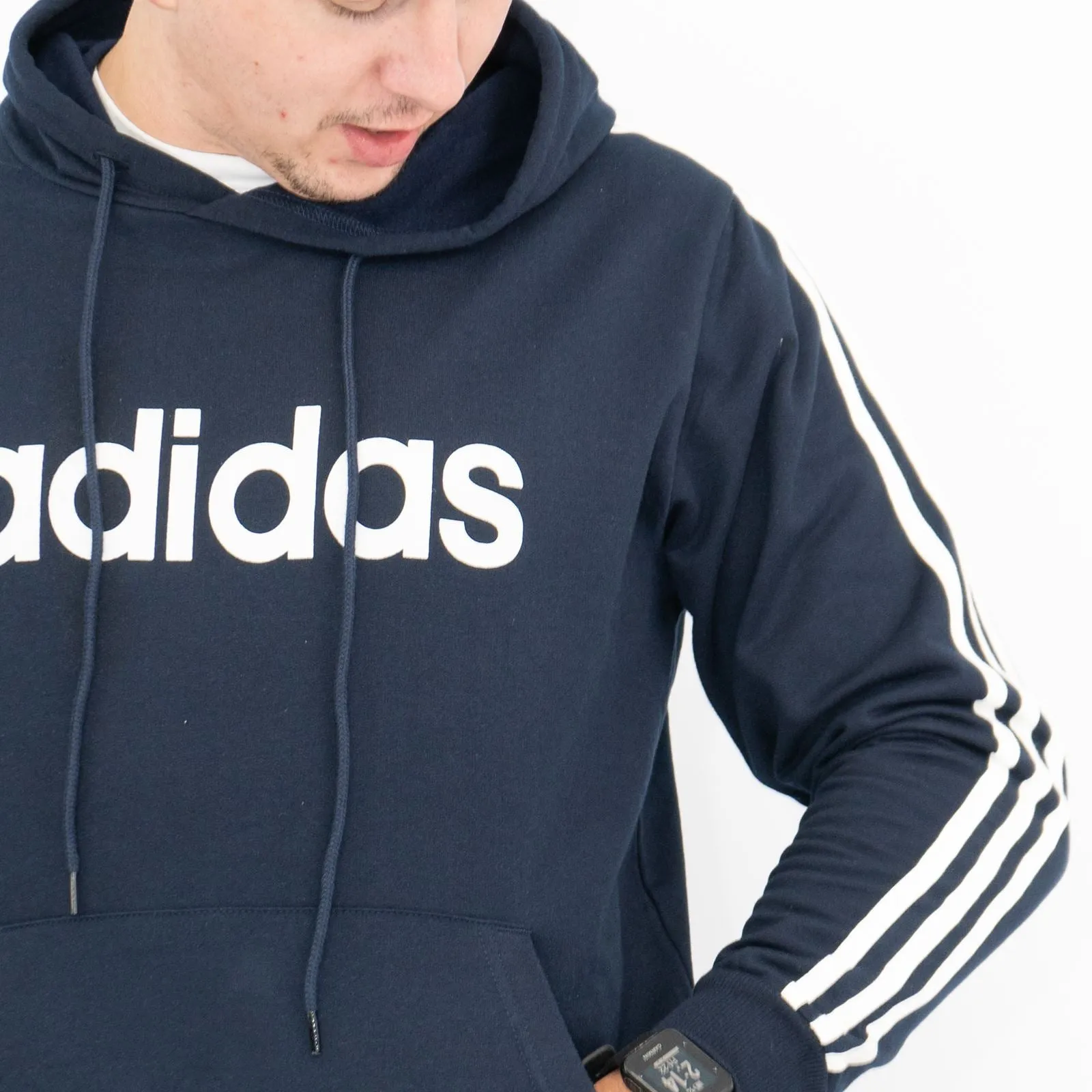 Adidas Mens Navy Hoodie