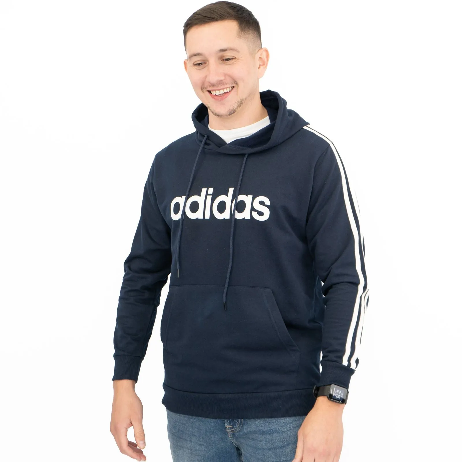 Adidas Mens Navy Hoodie