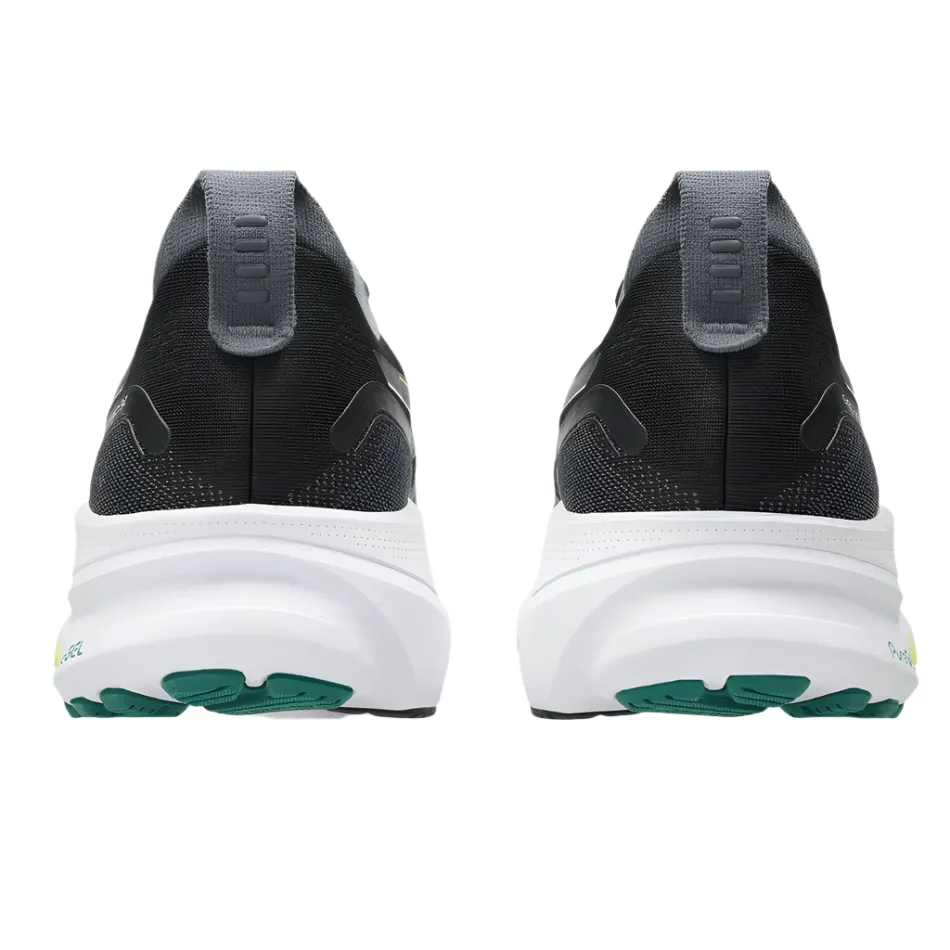 ASICS Men's GEL-KAYANO 32 Running Shoes in Black/Jasper Green AW25