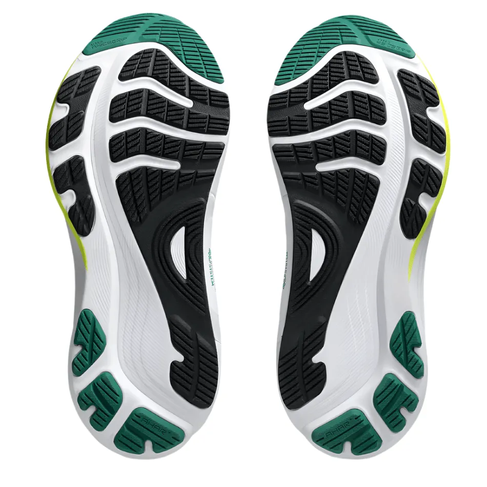 ASICS Men's GEL-KAYANO 32 Running Shoes in Black/Jasper Green AW25