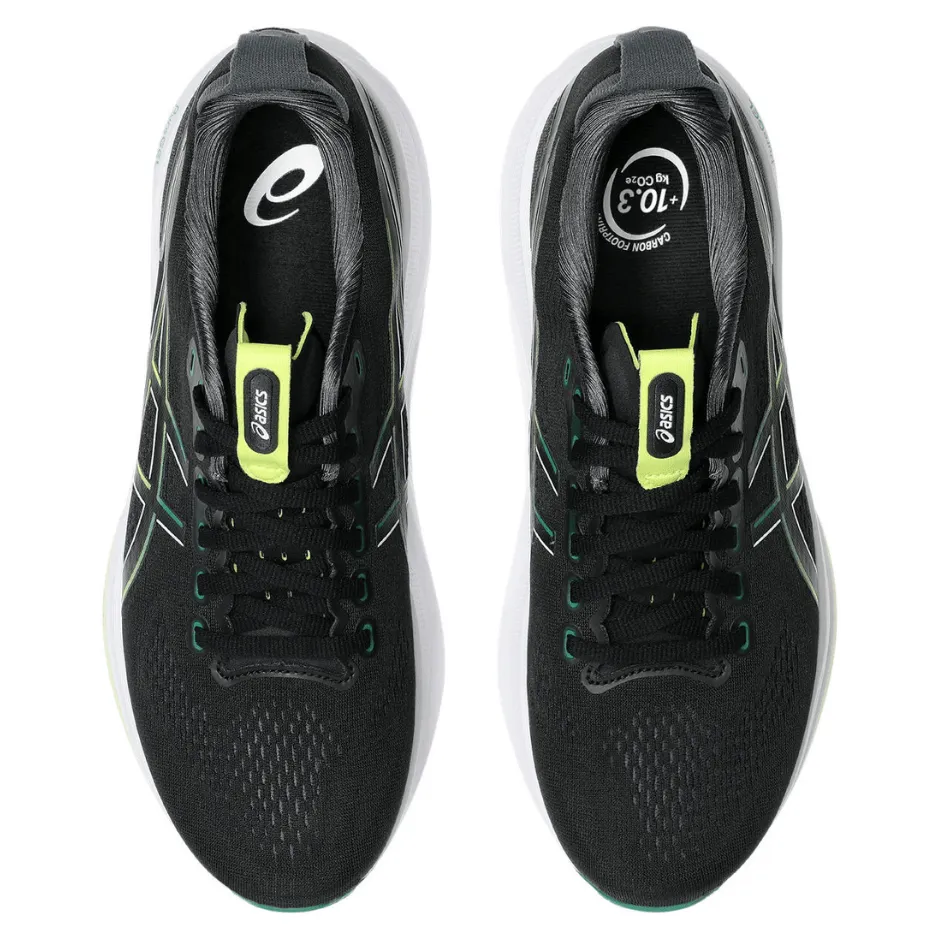 ASICS Men's GEL-KAYANO 32 Running Shoes in Black/Jasper Green AW25