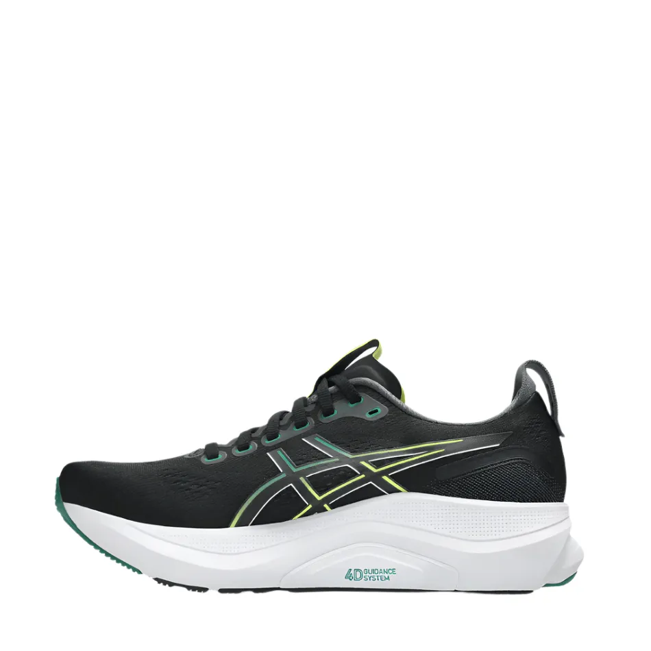 ASICS Men's GEL-KAYANO 32 Running Shoes in Black/Jasper Green AW25