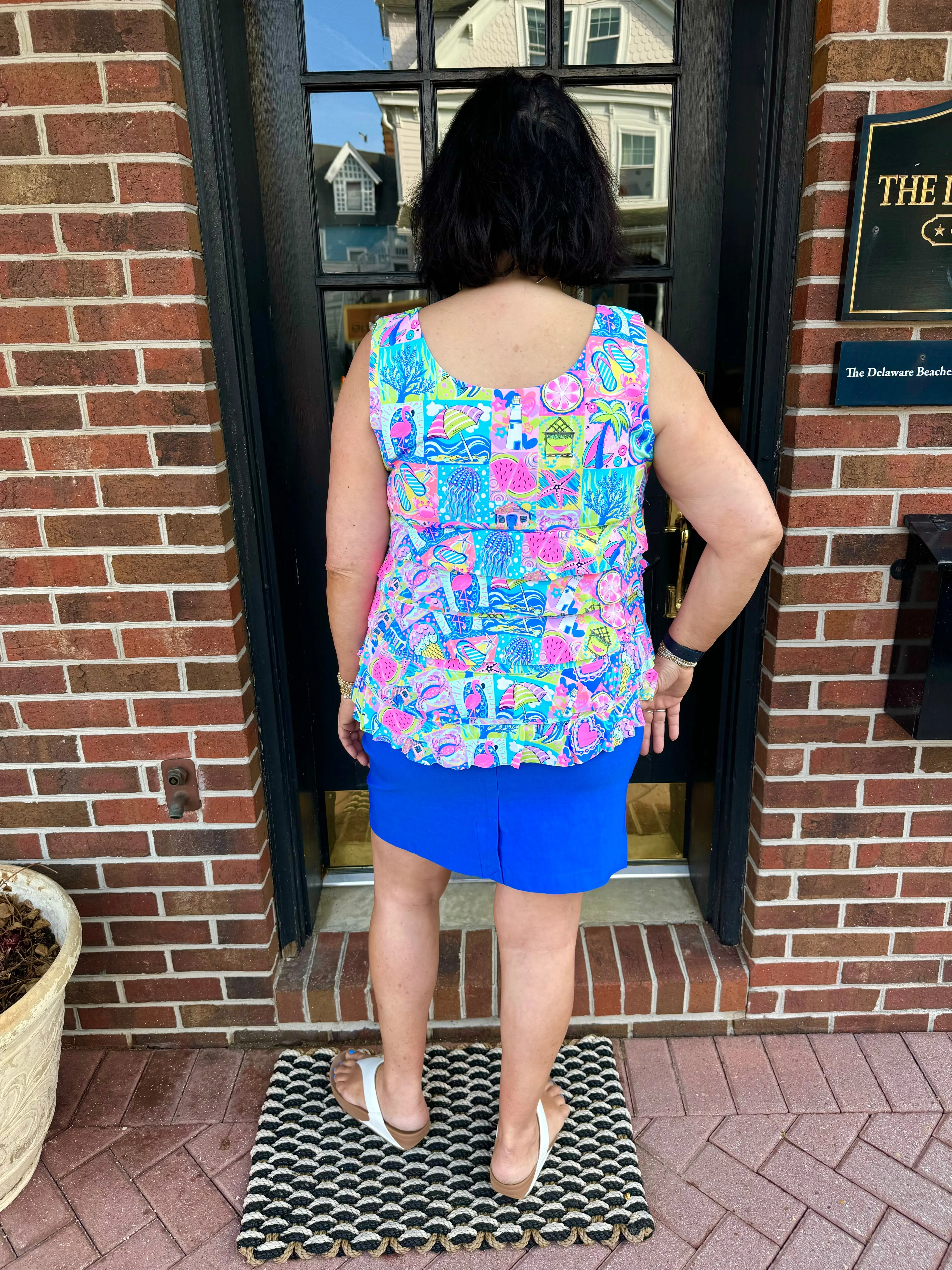 Beachtime by Lulu B Cha Cha Tank Modern Mosaic