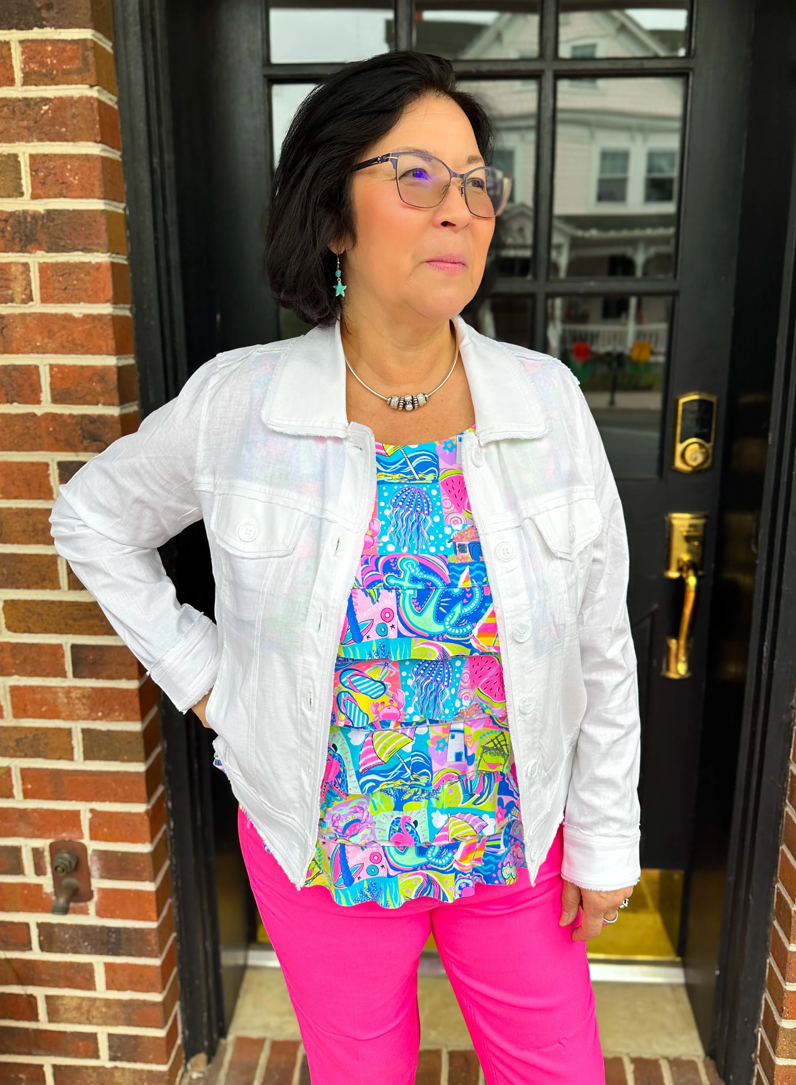 Beachtime by Lulu B Cha Cha Tank Modern Mosaic