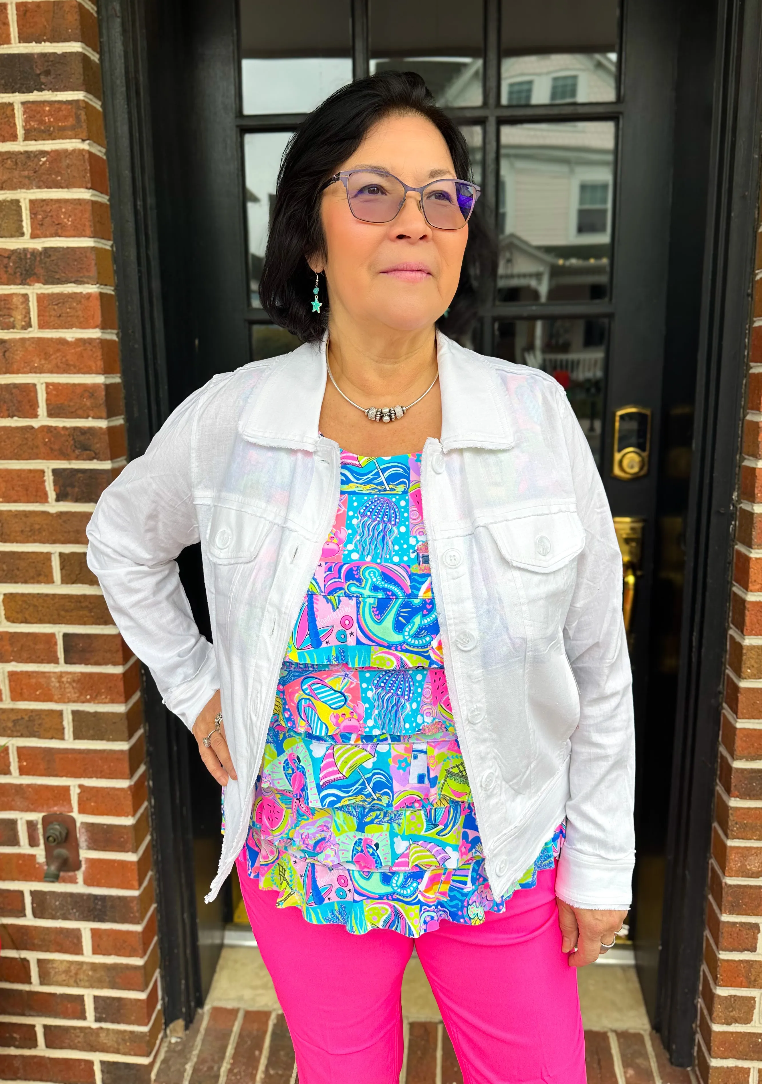 Beachtime by Lulu B Cha Cha Tank Modern Mosaic