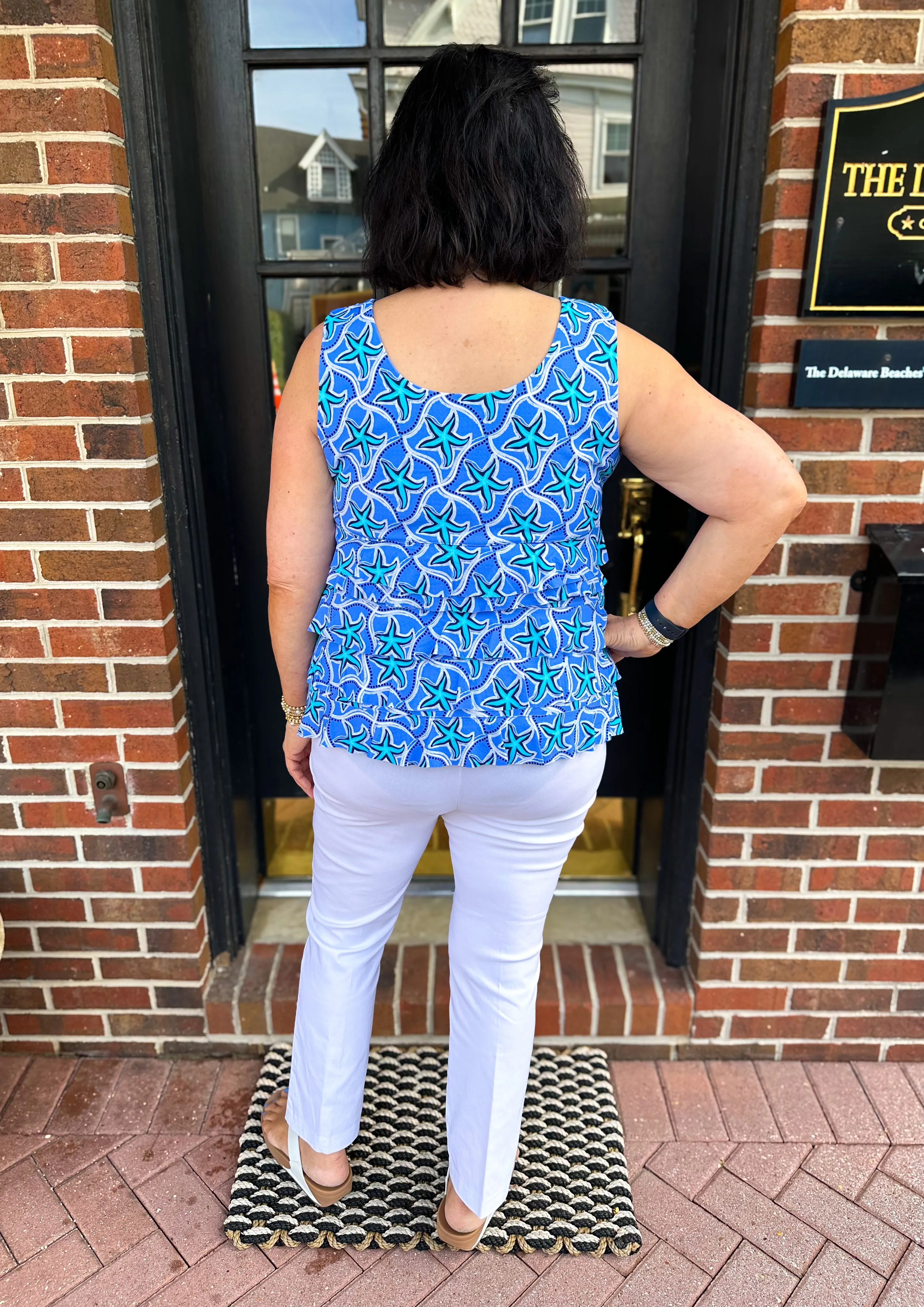 Beachtime by Lulu B Cha Cha Tank Starfish Blues