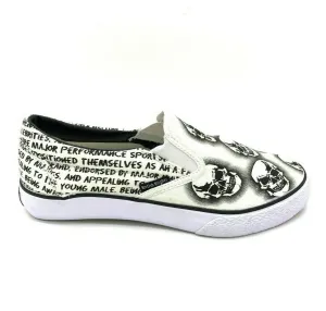 BK British Knights Shoes Classic Slip On Skull