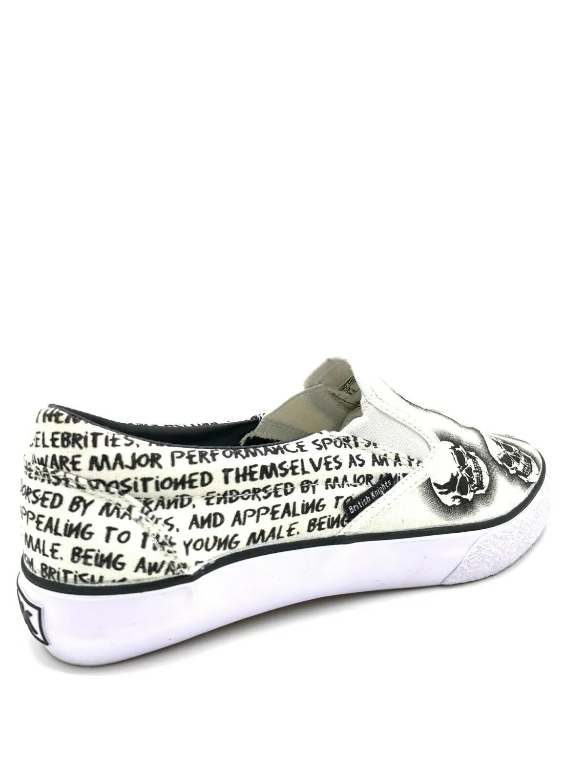 BK British Knights Shoes Classic Slip On Skull