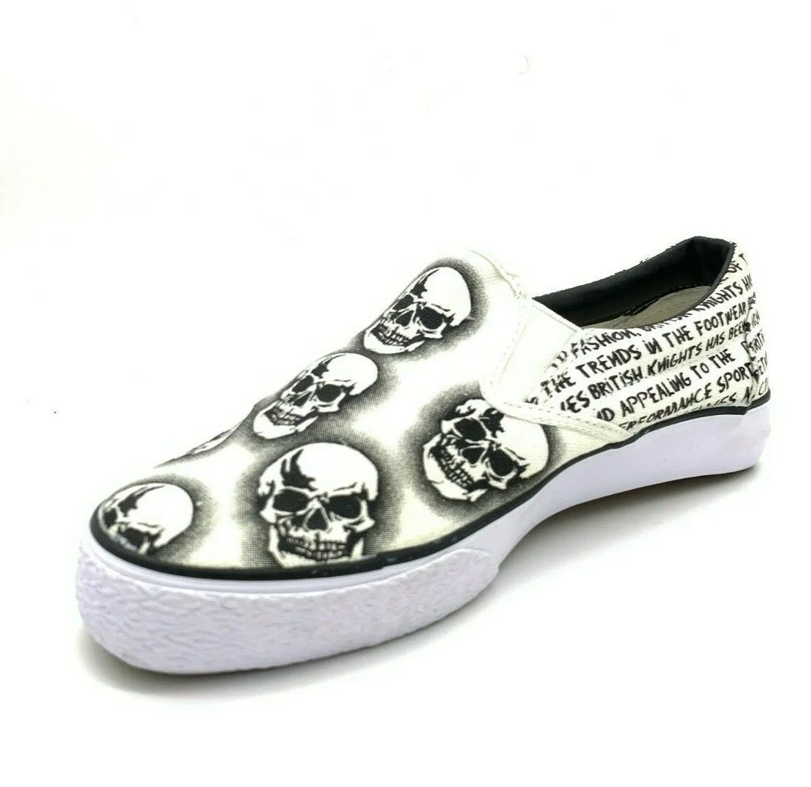 BK British Knights Shoes Classic Slip On Skull