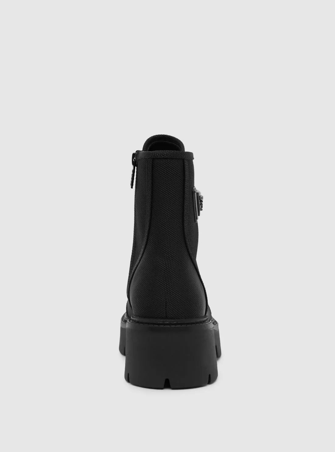 Black Shuna Lace Up Boots Guess