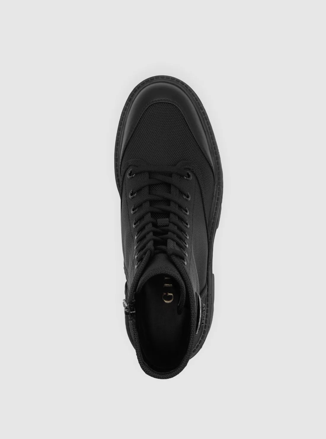 Black Shuna Lace Up Boots Guess