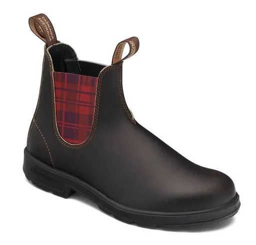 Blundstone Classic Shoes 2100 Brown Tartan Chelsea Boots Unisex Boots