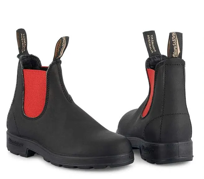 Blundstone Classic Shoes 508 Black Red Chelsea Boots Unisex Boots
