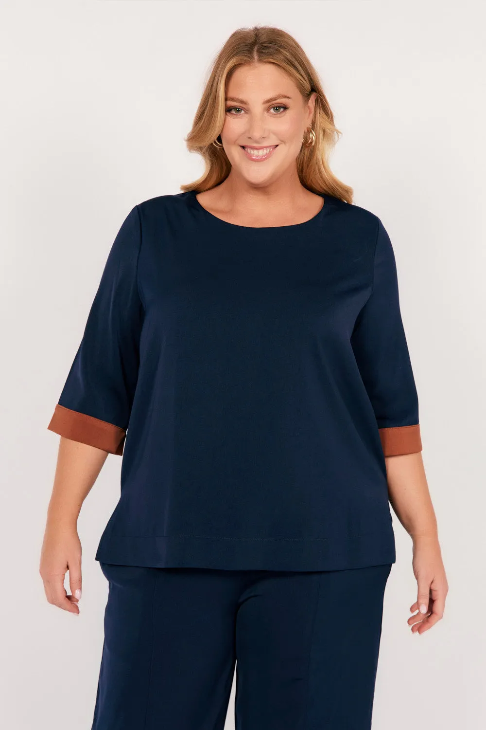 Boatneck Top in Tribeca Adrift
