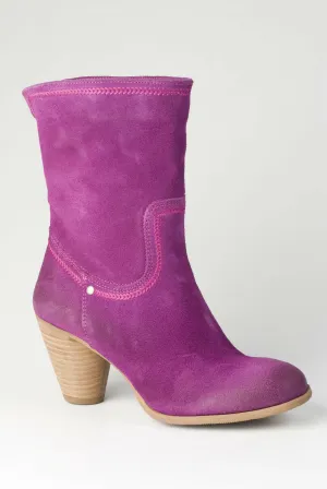 Bronx boots ankle boots women's pilot magenta genuine leather NEW