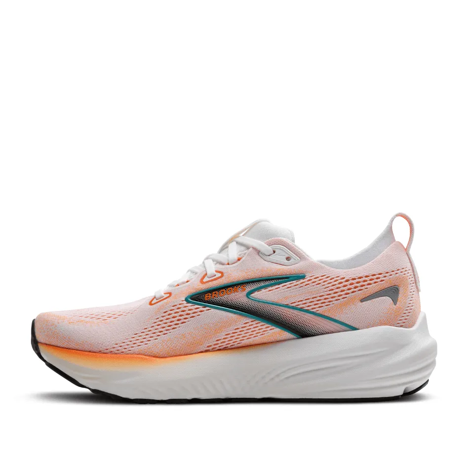 Brooks Men's Glycerin 22 Running Shoes in White/Orange/Green Blue Slate SS25