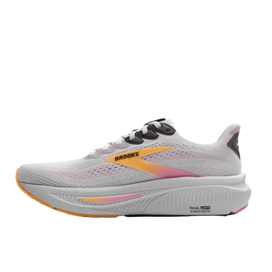 Brooks Women's Ghost 17 Running Shoes in Oyster/Apricot/Pink AW25