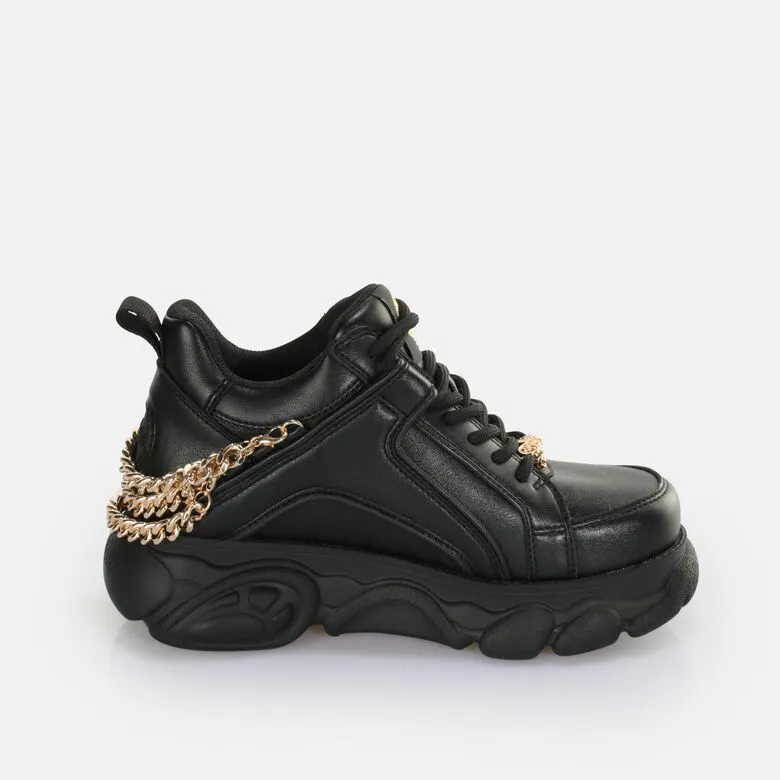 Buffalo Boots CLD Corin Chain 2.0 Sneaker Low vegan, black/gold