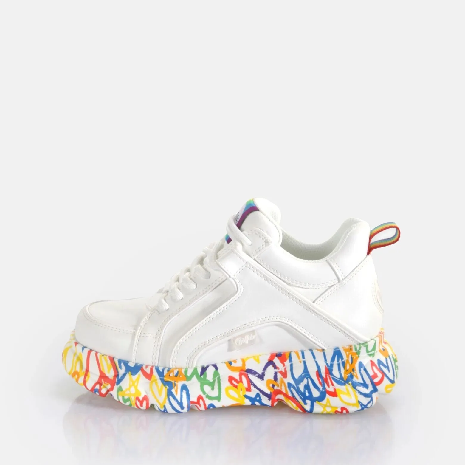 Buffalo Shoes Sneakers CLD Corin Hearts Pride Rainbow Vegan