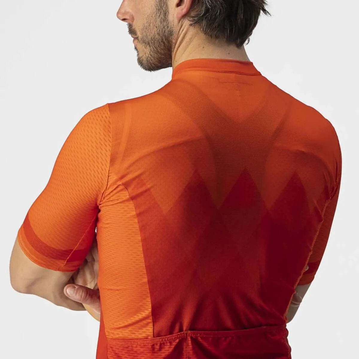 Castelli A Tutta Mens Cycling Jersey (Fiery Red)