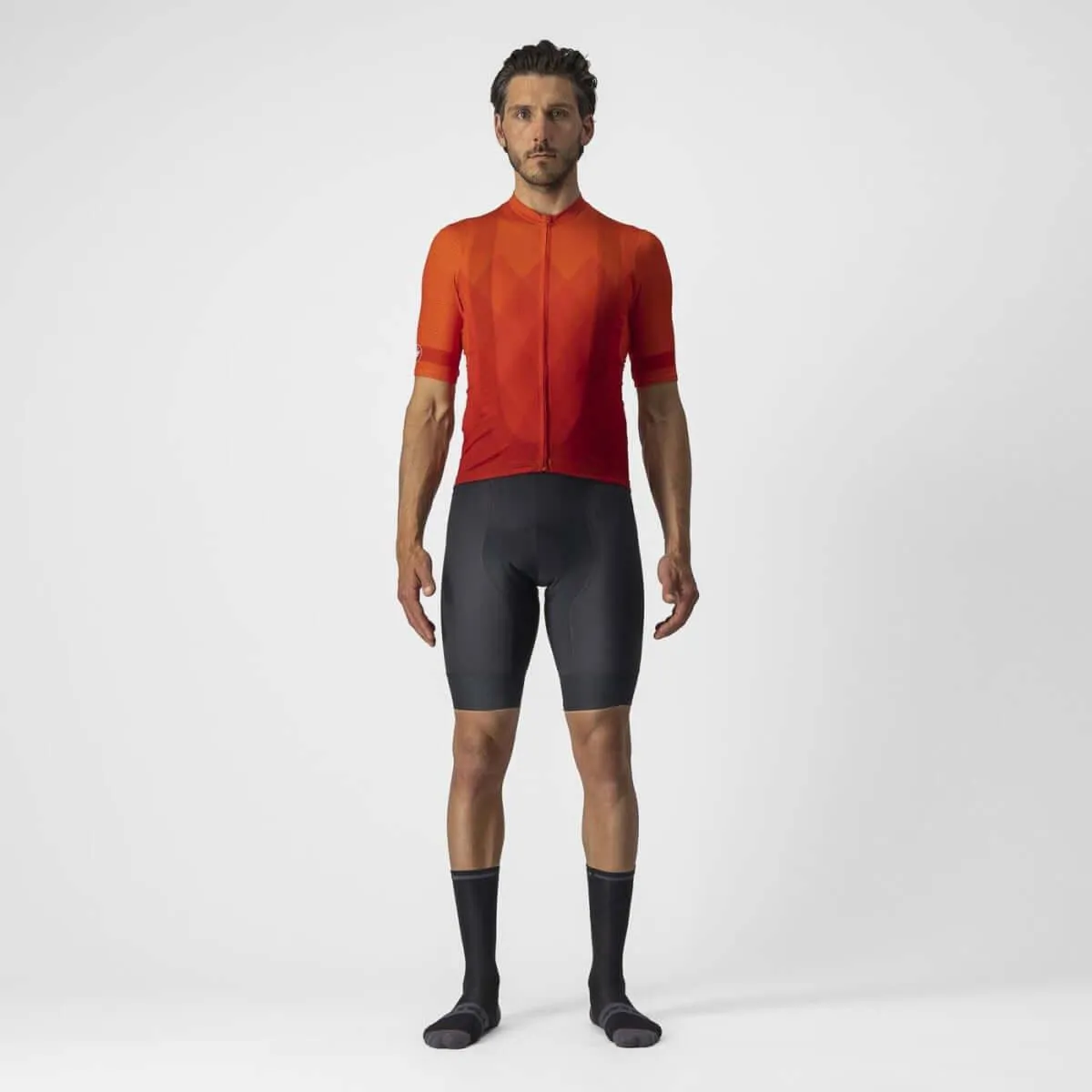 Castelli A Tutta Mens Cycling Jersey (Fiery Red)
