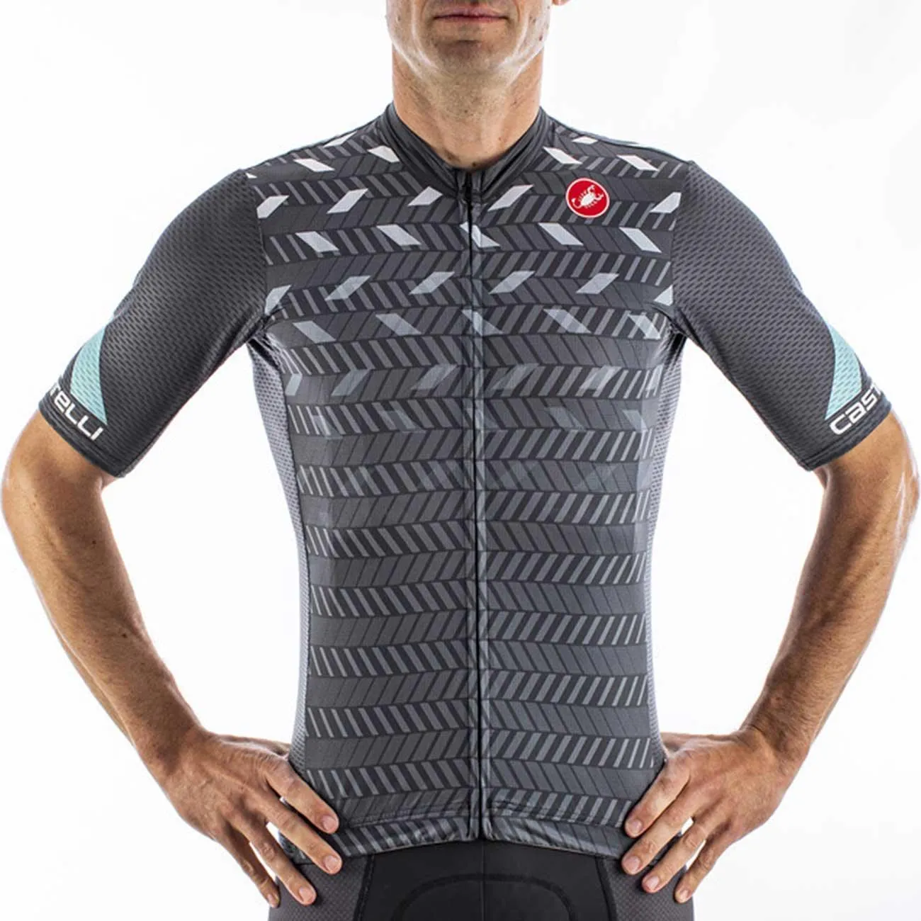 Castelli Avanti Mens Cycling Jersey (Dark Gray)