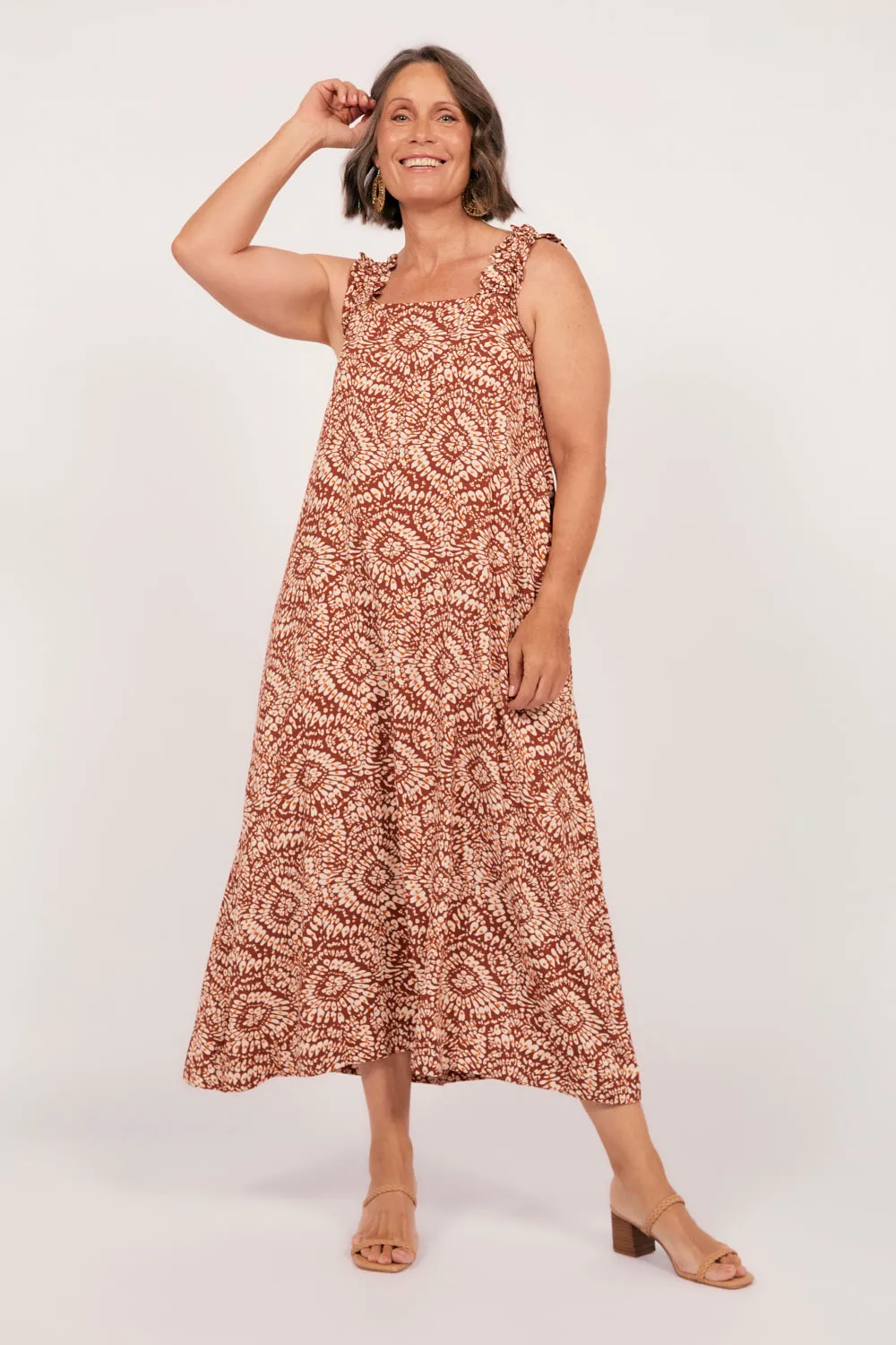 Claire Maxi Dress in Liora Adrift
