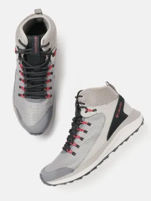 Columbia Men Beige TRAILSTORM MID Water Resistant Shoes