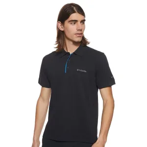 Columbia Men Black Omni-Wick Cascade Range Polo Tshirt