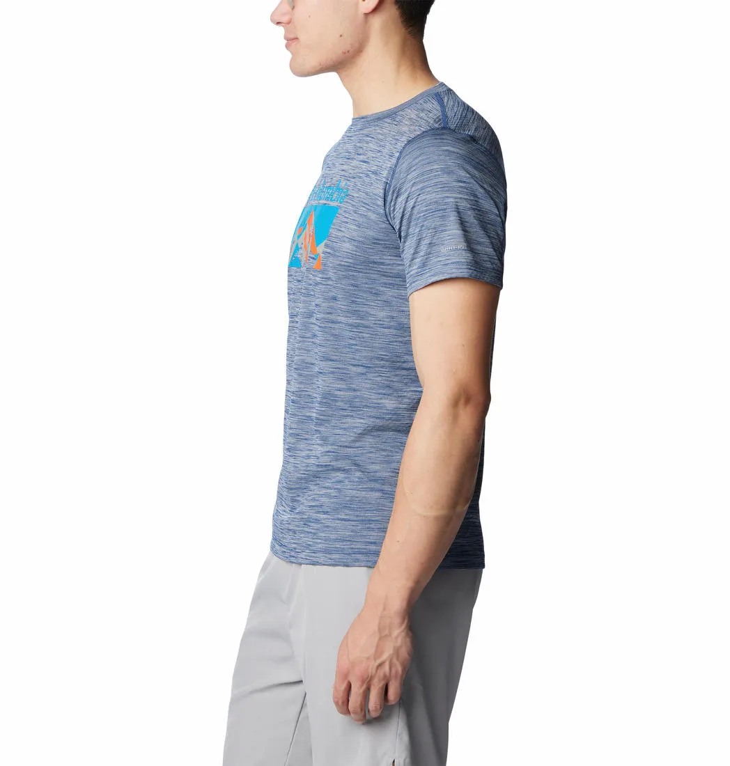 Columbia Men Blue Omni-Freeze Zero Rules Graphic Tshirt