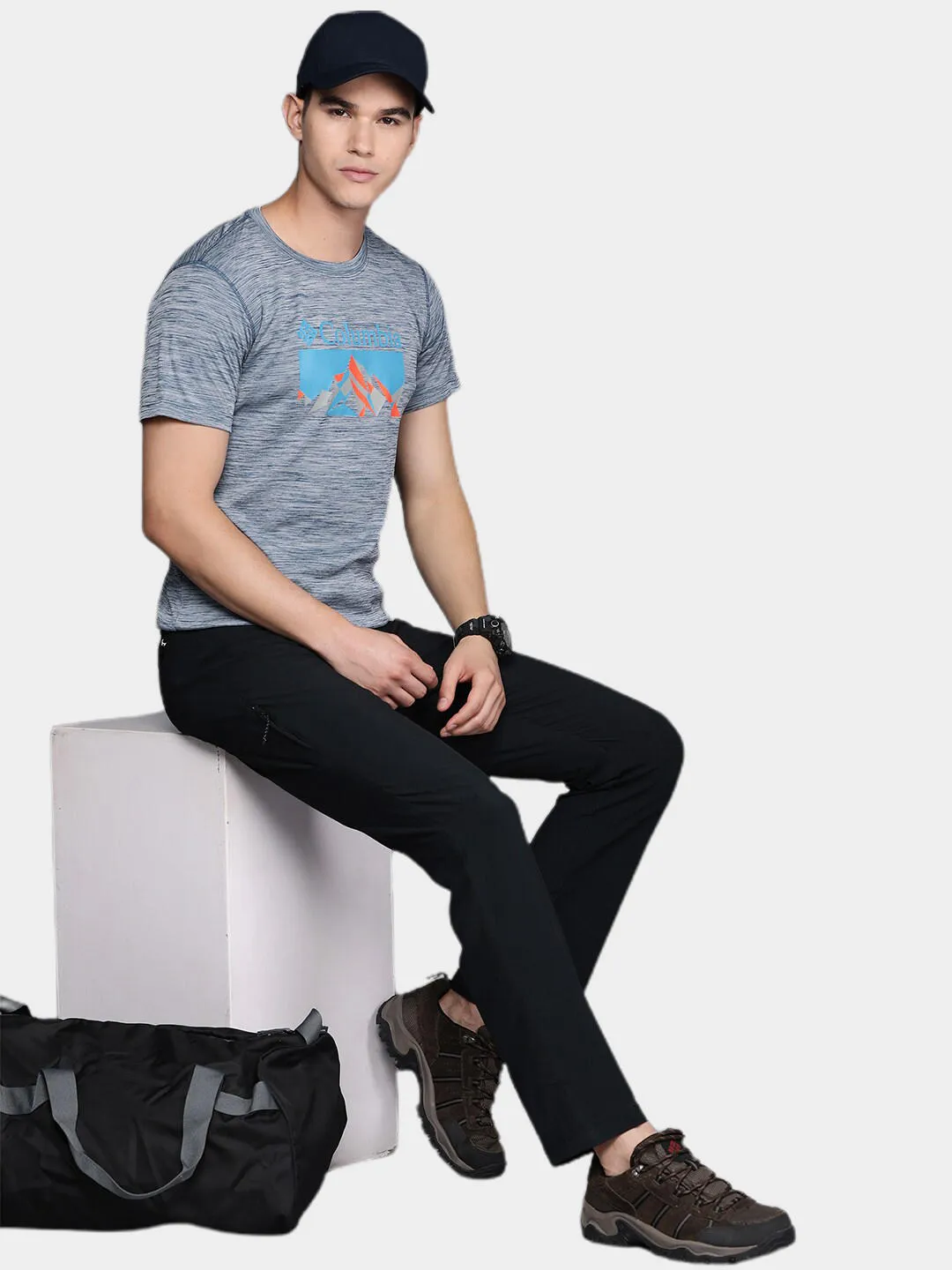 Columbia Men Blue Omni-Freeze Zero Rules Graphic Tshirt