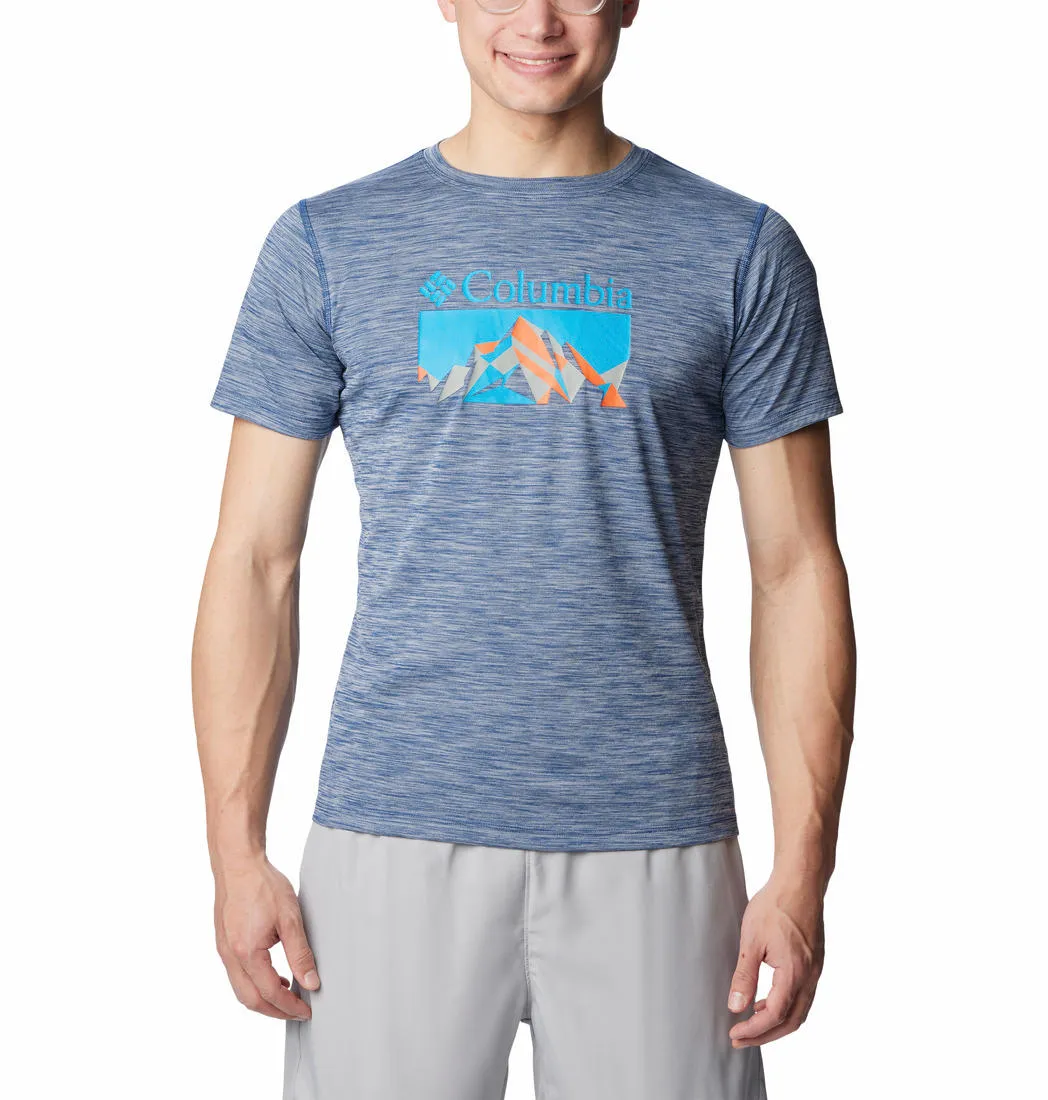 Columbia Men Blue Omni-Freeze Zero Rules Graphic Tshirt