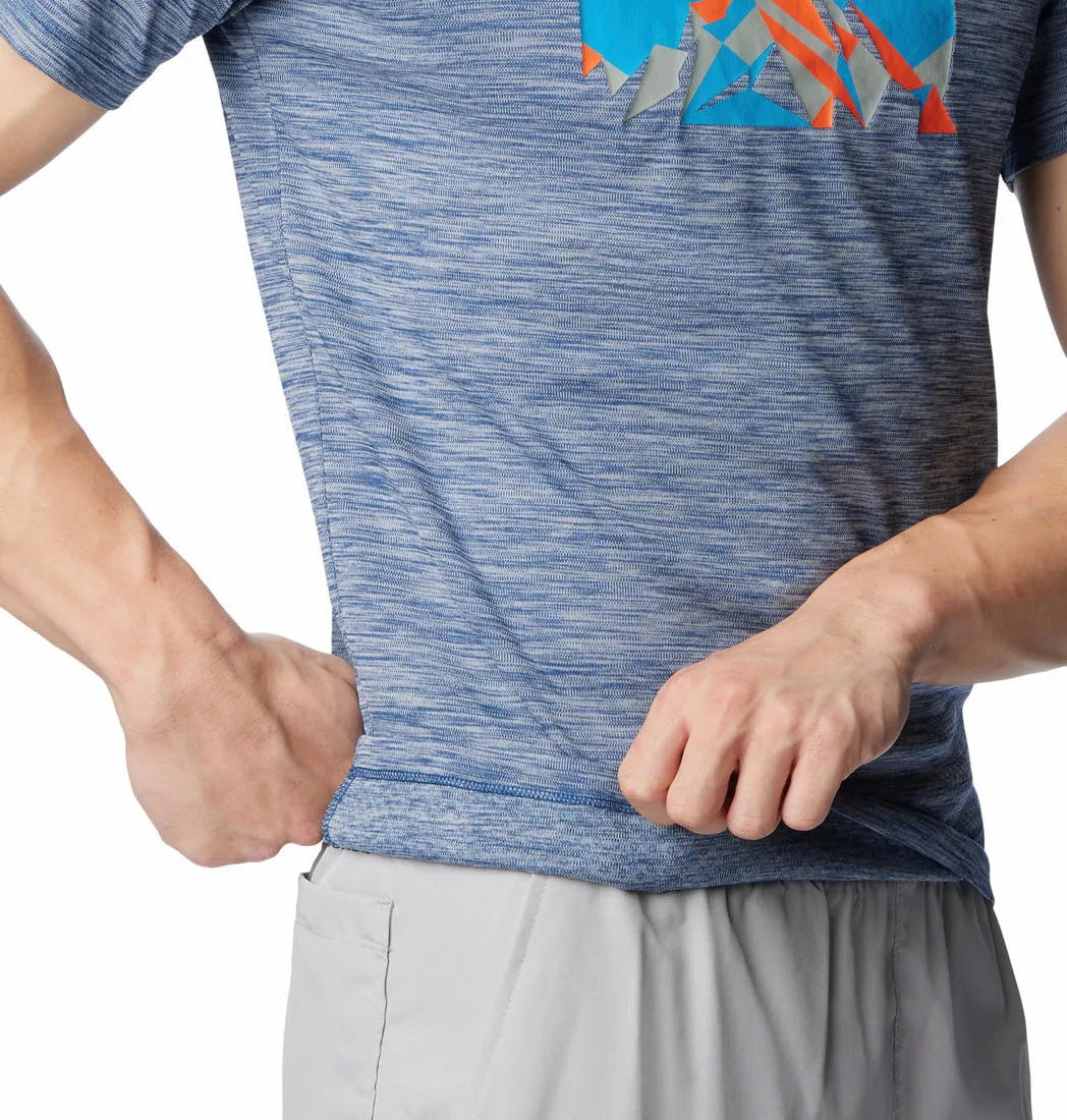 Columbia Men Blue Omni-Freeze Zero Rules Graphic Tshirt