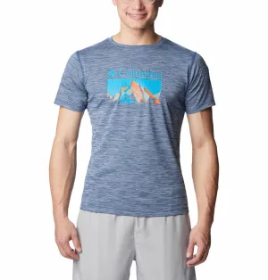 Columbia Men Blue Omni-Freeze Zero Rules Graphic Tshirt