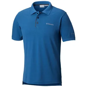 Columbia Men Blue Omni-Wick Cascade Range Polo Tshirt