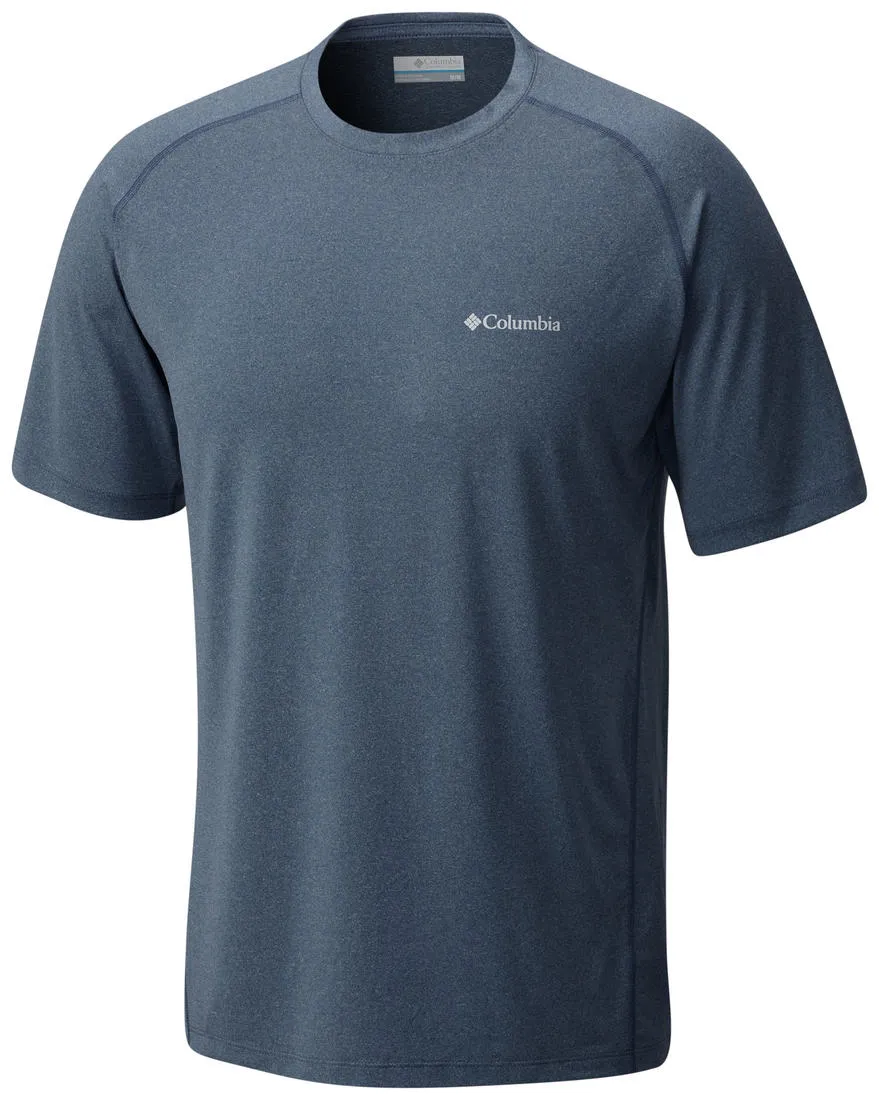 Columbia Men Blue Omni-Wick Tuk Mountain Tshirt