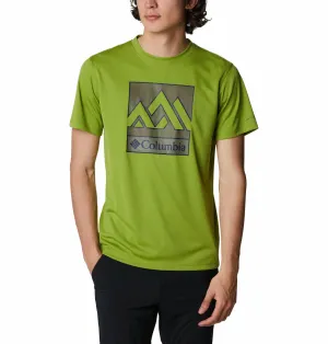 Columbia Men Green Omni-Freeze Zero Rules Graphic Tshirt