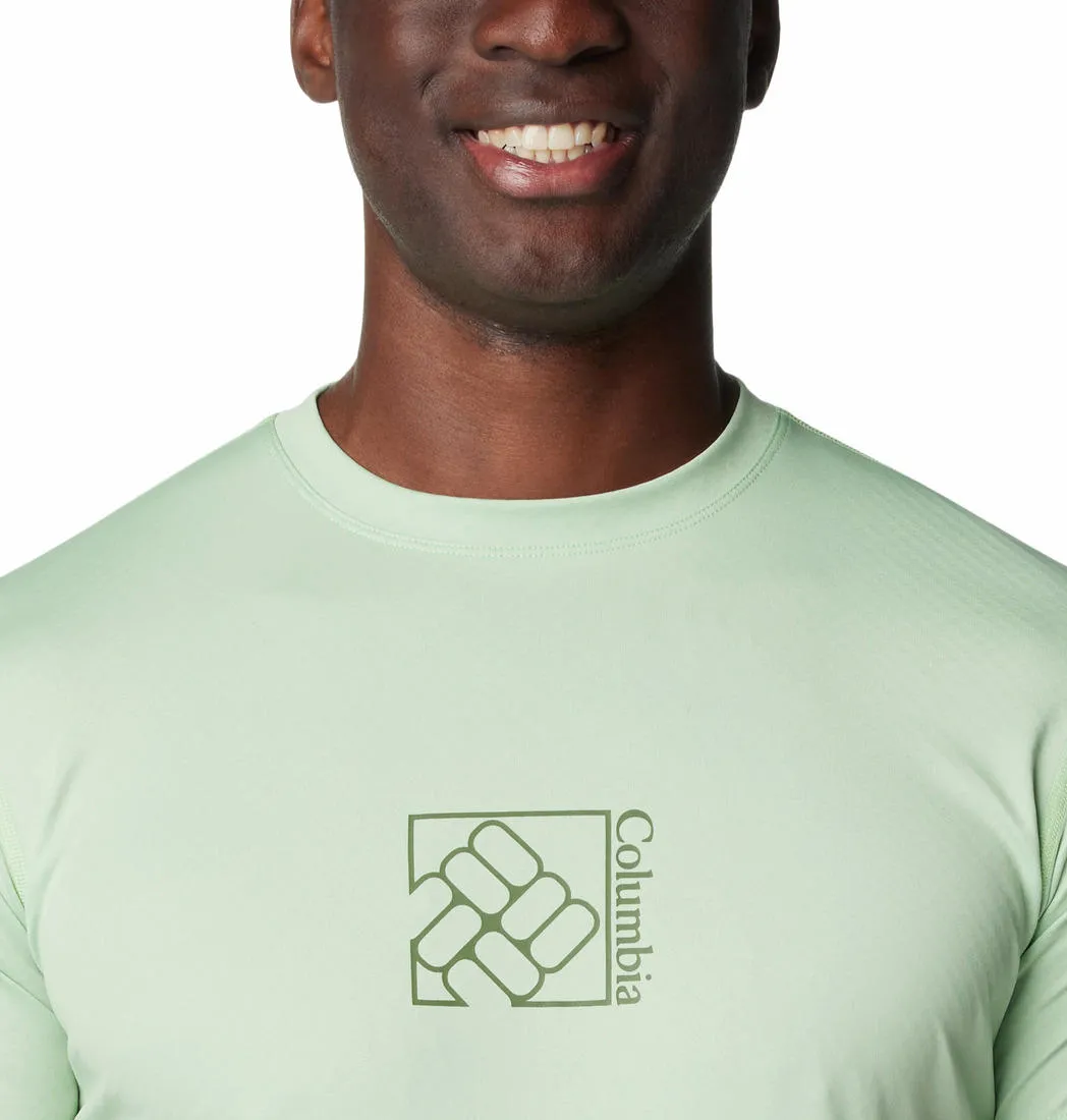 Columbia Men Green Omni-Freeze Zero Rules Graphic Tshirt